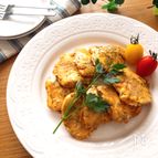 お肉めちゃ柔らか〜子供も大好き♡鶏ささみのカレーチーズピカタ