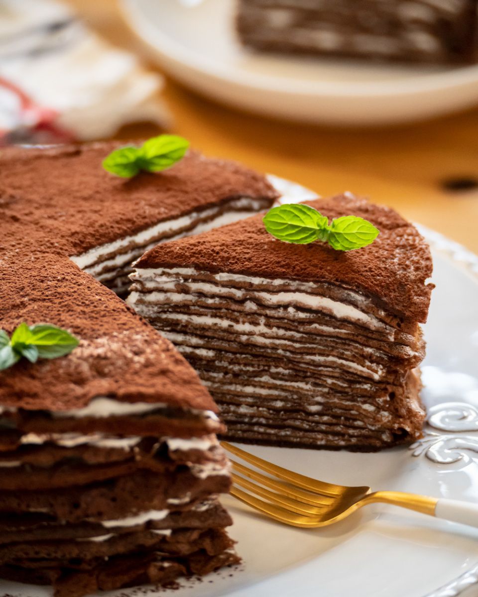 【チョコミルクレープ】クレープ生地がふっくら♡贅沢な味！ レシピサイトNadia