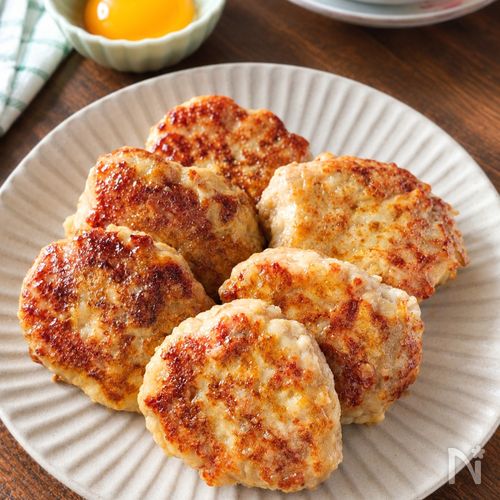 シャキふわ♡【れんこんお豆腐つくね】ワンパンで簡単!