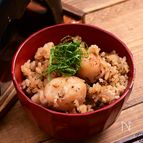 重厚な味と軽やかさ「ゆず香る里芋と塩昆布の釜飯」