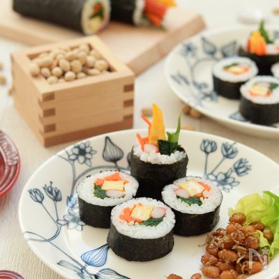 彩り野菜の恵方巻き