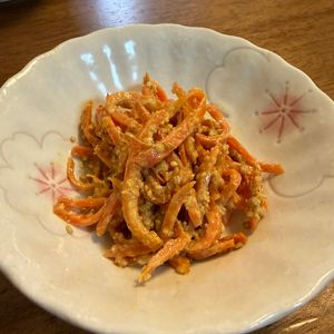 のぐの作ってみた!投稿(無限にんじんマヨごまサラダ【#作り置き#冷凍保存#お弁当】)
