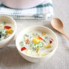 夏野菜のガンボスープ・ココナッツ風味