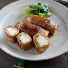 【厚揚げの味噌豚肉巻き】味付け味噌だけでコク深い!