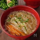 もう一品に！春雨ともやし人参の中華風ごま味噌スープ