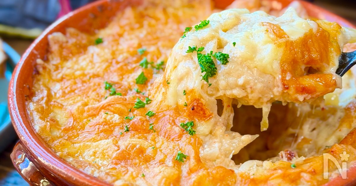 明太ポテトのミルフィーユグラタン