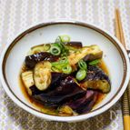 レンジで簡単「茄子の中華風漬け」
