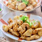 【里芋と豚こまの生姜焼き風】ごろっと里芋が美味しい！