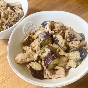 ゆかりの作ってみた!投稿(なすと豚肉のぽん酢マヨソテープレート【#簡単 #時短】)