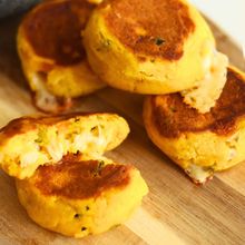 卵・小麦なし｜フライパンで作るかぼちゃチーズ米粉パン