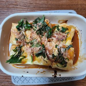 とももの作ってみた!投稿(【厚揚げのハムチーズみそ焼き】熱々で🍺のお供に最高😋)