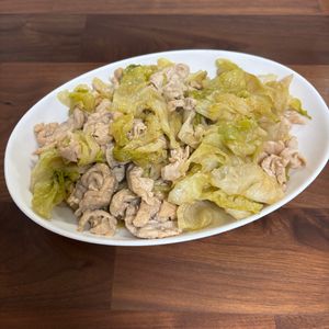 さらの作ってみた!投稿(【豚しゃぶレタスのポン酢だれ】食材2つ！10分さっぱりおかず)