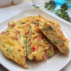 【冷凍フライドポテト】で作るカラフルスパニッシュオムレツ