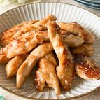 【揚げずにあの味】甘辛鶏むねスティック　#ワンパン