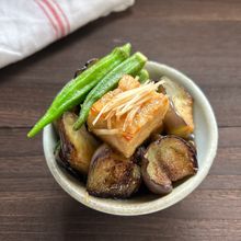 肉好き家族も大満足♡高野豆腐と夏野菜の焼き浸し