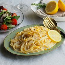 瀬戸内レモンのチーズクリームパスタ