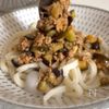 レンジだけ◎【万能!ナスの甘辛肉味噌うどん】ごはんにも!の工程3