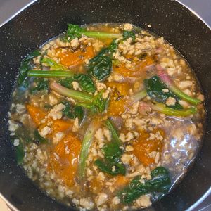 おかか昆布🍙の作ってみた!投稿(【かぼちゃと塩こんぶの鶏そぼろあん】味の決め手は塩こんぶ♪)