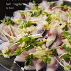 市販しめ鯖でpinkペッパーカルパッチョ