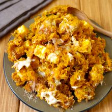 レンジで簡単！【和風かぼちゃサラダ】チーズ入り♩