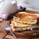 【栁川さん家の休日朝ごはん～第8回～】フライパンで簡単！カリッとほかほかホットサンドの朝ごはん
