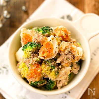 【あの調味料がポイント☆】ブロッコリーと卵のデリ風サラダ♡
