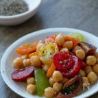 ミニトマトとひよこ豆のマリネ