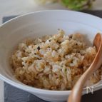 焦がし醤油のアンチョビバターご飯