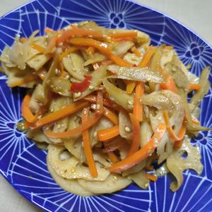 maronの作ってみた!投稿(ご飯のお供に♡『きんぴら蓮根』)