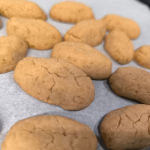 サクちゃんの作ってみた!投稿(簡単さくほろ☆米粉のきな粉スノーボール。)