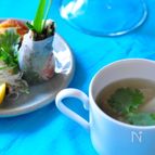 レモンとナンプラーでエスニック香る鶏だしスープ