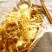 【489kcal】香ばしソースの焼きうどん♪
