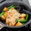 『新じゃがとスナップエンドウのおかかバター醤油』10分簡単☆の工程3