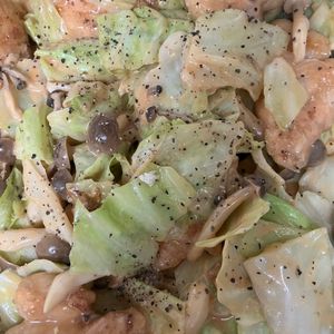 ミントミントの作ってみた!投稿(重ねて時短♪男子も喜ぶ♪『鶏むね肉とキャベツのオーロラ炒め』)