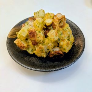 るるる♪の作ってみた!投稿(1個で2つのうまさ！磯辺竹輪と海苔塩ポテト)