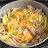 ごはんが進む!豚バラと春キャベツのとろたま中華あんの工程5