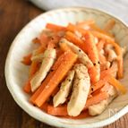 【シンプル簡単】鶏肉とにんじんの炒めもの