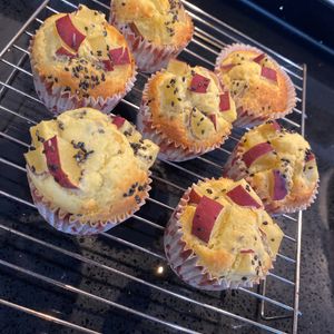 chiyoの作ってみた!投稿(ぷっくり可愛いこだわり食感☆基本のプレーンマフィン！)