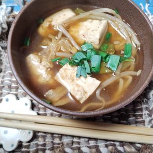 M＊Pの作ってみた!投稿(お肉無し！サムジャンで作るキムチスープ)