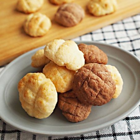 ミニサイズが可愛い Hmで簡単にミニメロンパンクッキー By タロごはん Kaori レシピサイト Nadia ナディア プロの料理家のおいしいレシピ