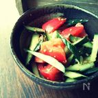きゅうりとトマトのナムル♪