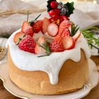 100均の型でつくる【米粉のシフォンケーキ】