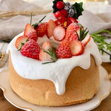 100均の型でつくる【米粉のシフォンケーキ】