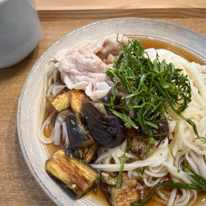 hanaoriの作ってみた!投稿(豚しゃぶと揚げなすのぶっかけそうめん【#簡単#ランチ】)