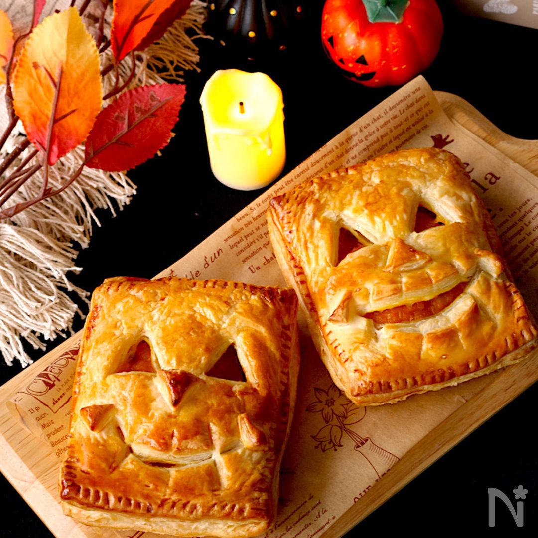 ハロウィン♡コワイのに美味しすぎ♪笑うおばけのパンプキンパイの