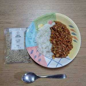 150412の作ってみた!投稿(レンズ豆のキーマカレー)