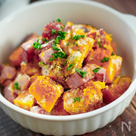 かぼちゃと厚切りベーコンのサラダ ゴロッとクリーミー By カリニ彩 レシピサイト Nadia ナディア プロの料理家のおいしいレシピ