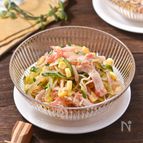 レンジで味しみ中華風春雨サラダ│切るもの少なめ火も使わない♪