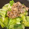 白菜と豚バラの《甘辛♡にんにく醤油炒め》の工程3