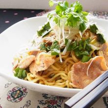 《 万能ニラだれ 》 ねぎ豚ニラだれ焼きそば